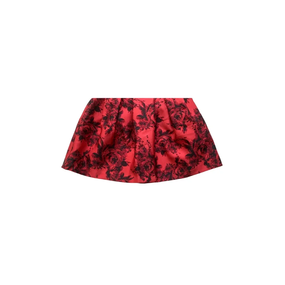 I.N. San Francisco Floral Pleated Mini Skirt Size 9